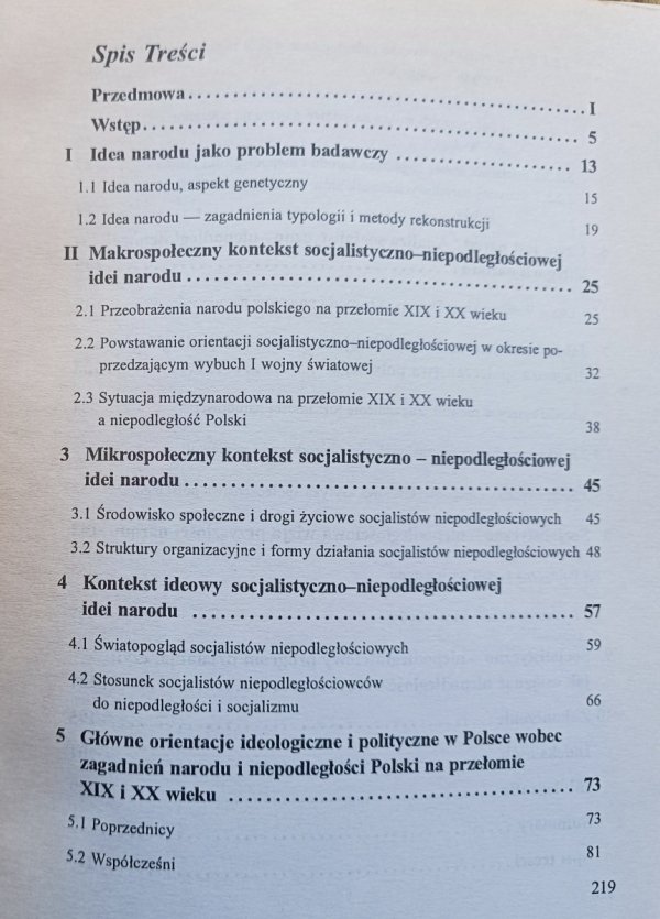 Piotr Górski Socjalistyczno-niepodległościowa idea narodu polskiego 1908-1914