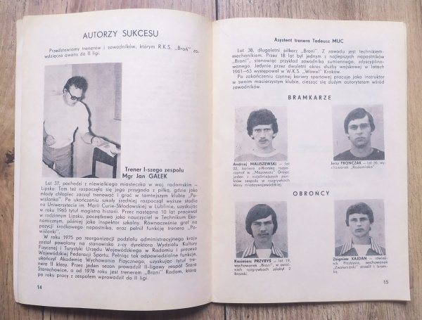 Robotniczy Klub Sportowy 'Broń' Radom. Informator 1979