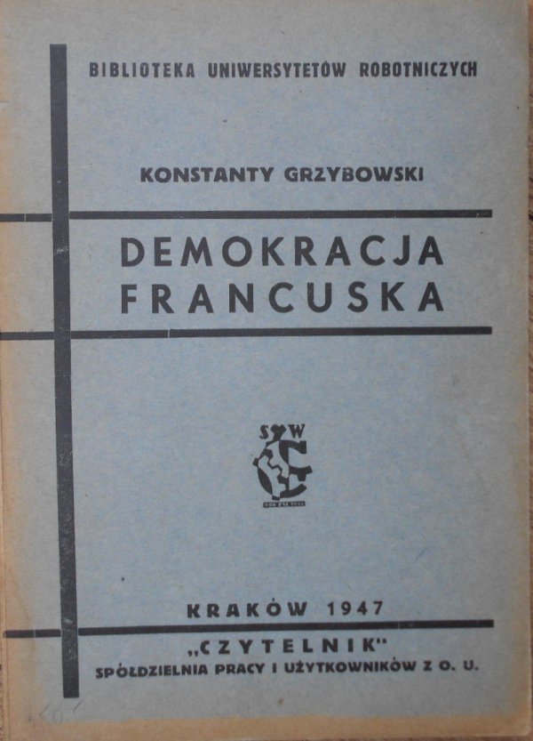 Konstanty Grzybowski • Demokracja francuska
