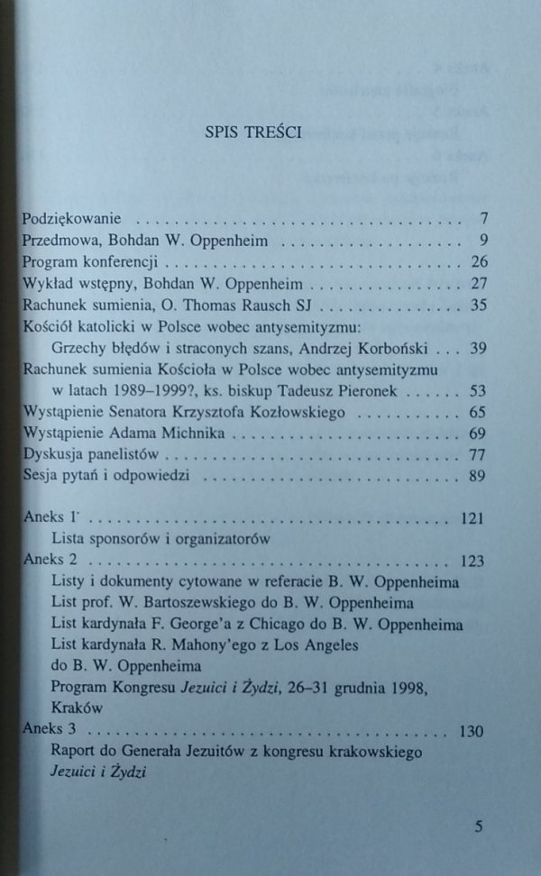 Bohdan Oppenheim • Kościół polski wobec antysemityzmu 1989-1999