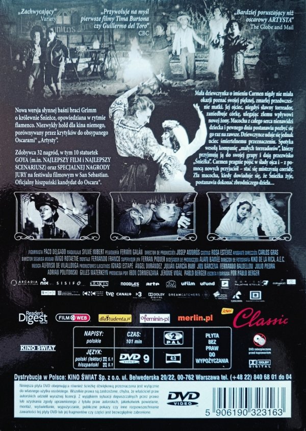Pablo Berger Śnieżka DVD