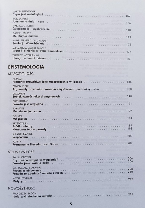 Zagadnienia i kierunki filozofii - Ontologia - Epistemologia - Etyka. Wybór tekstów