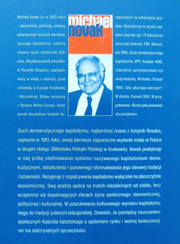 Michael Novak Duch demokratycznego kapitalizmu