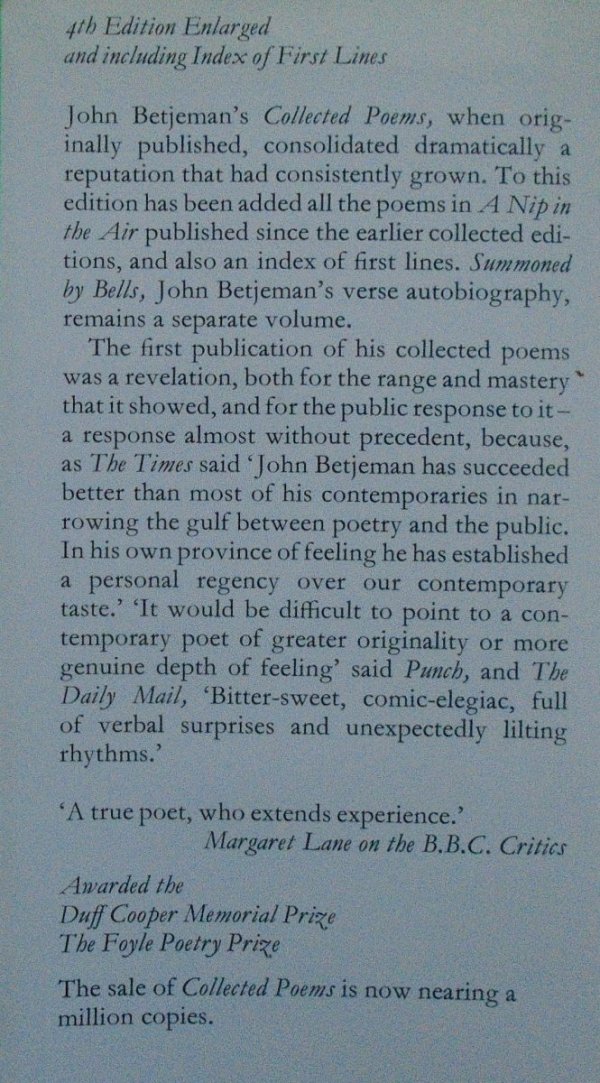 John Betjeman's Collected Poems