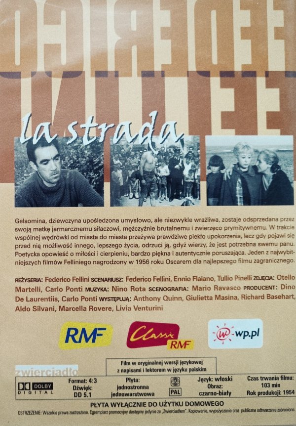 Federico Fellini La Strada DVD