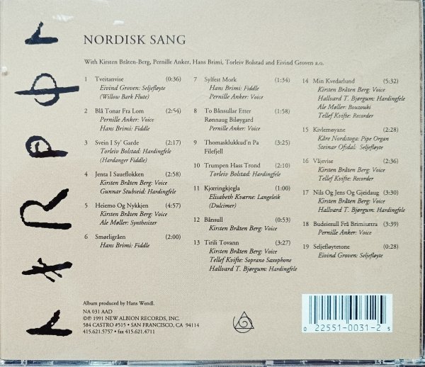 Nordisk Sang: Music of Norway CD