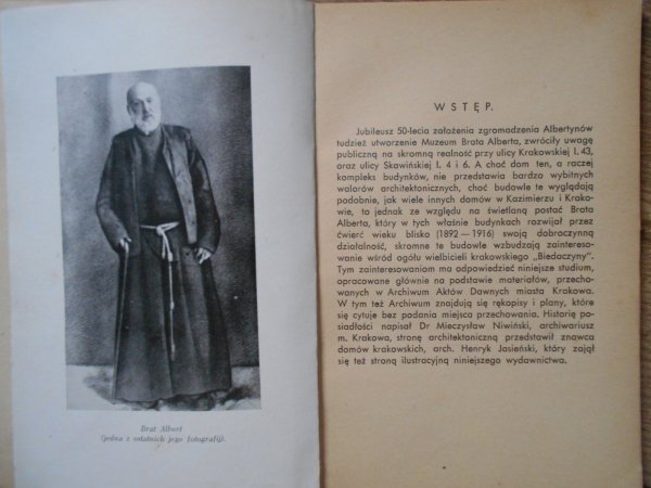 Dr Mieczysław Niwiński, Inż. Arch. H. Jasieński Dom Brata Alberta