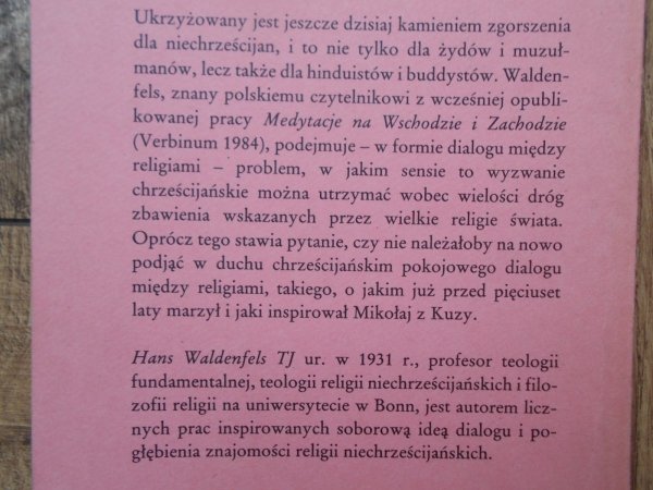 Hans Waldenfels • Ukrzyżowany i religie świata