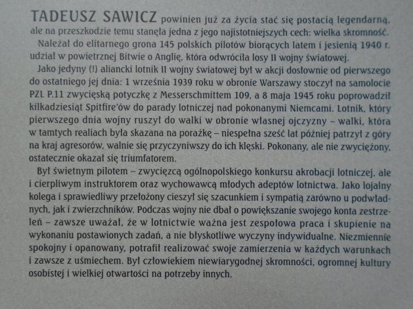 Wojtek Matusiak • Generał brygady pilot Tadeusz Sawicz 1914-2011