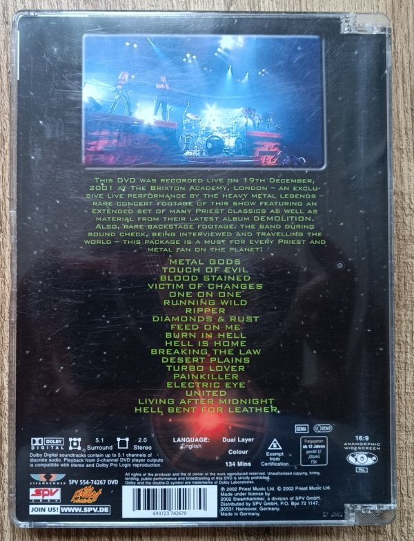 Judas Priest Live in London DVD