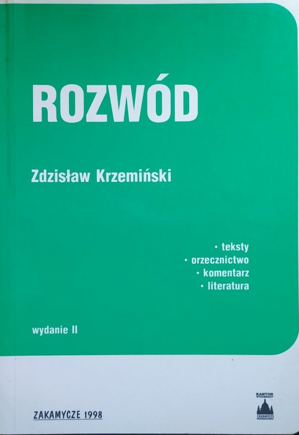 Zdzisław Krzemiński Rozwód