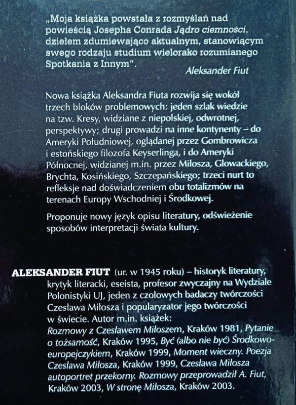 Aleksander Fiut Spotkania z Innym [dedykacja Aleksandra Fiuta]