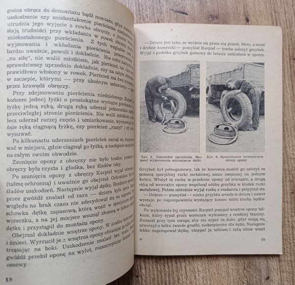 Doraźna wymiana ogumienia oraz mycie i czyszczenie samochodu książka