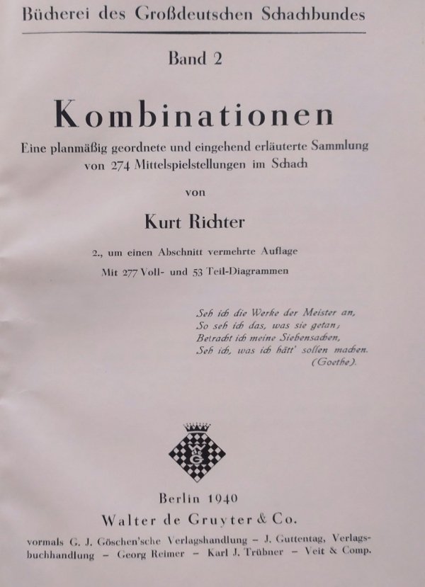 Kurt Richter Kombinationen Band 2 [szachy]