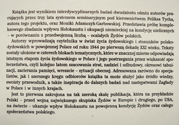 Następstwa zagłady Żydów. Polska 1944-2010