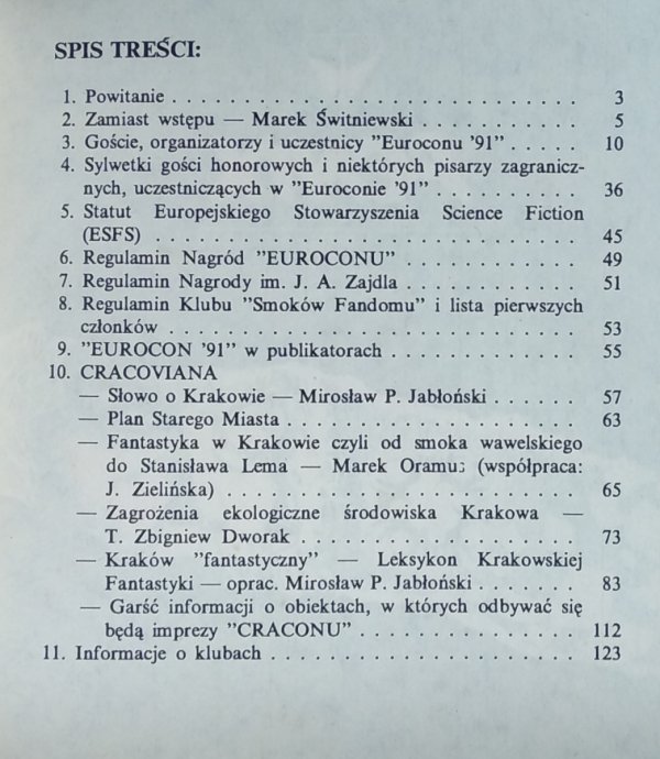 EUROCON '91 • Informator Księga Konwentowa [Sapkowski, Piekara] [komplet]