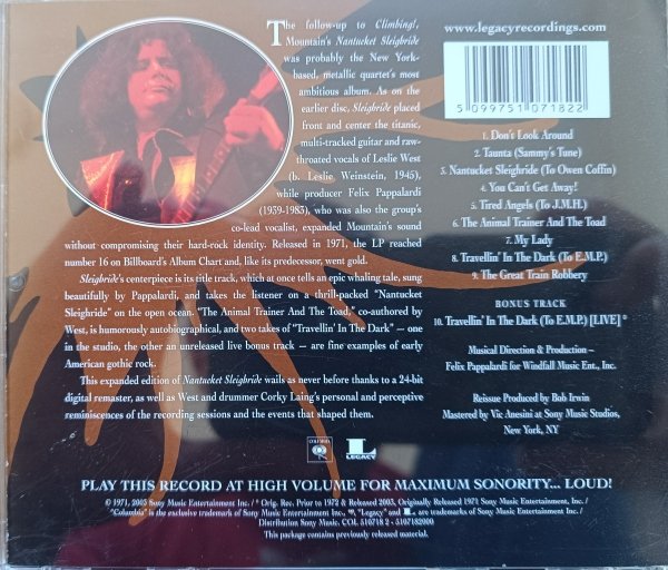 Mountain Nantucket Sleighride CD