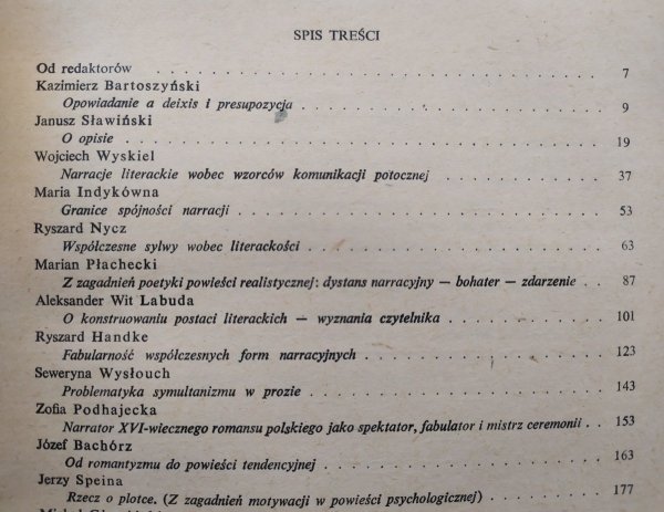 red. Jan Błoński, Janusz Sławiński Studia o narracji