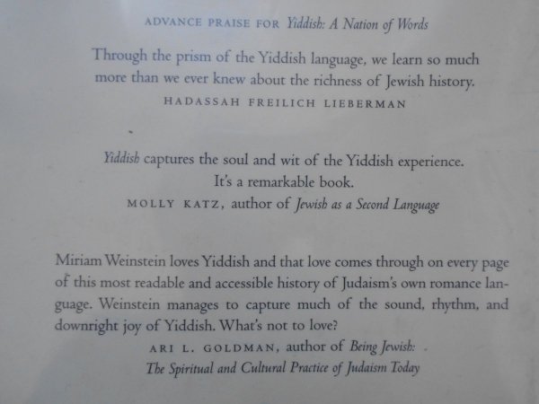 Miriam Weinstein • Yiddish. A Nation of Words