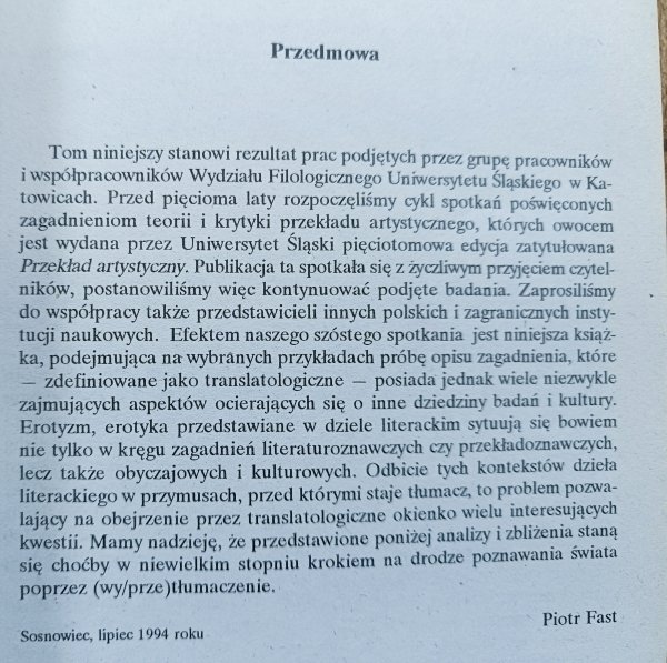 Topika erotyczna w przekładzie