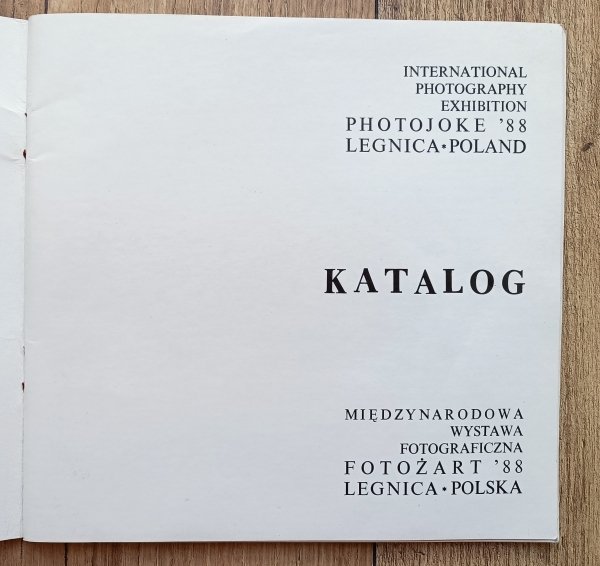 Fotożart 88: Międzynarodowa Wystawa Fotograficzna / katalog