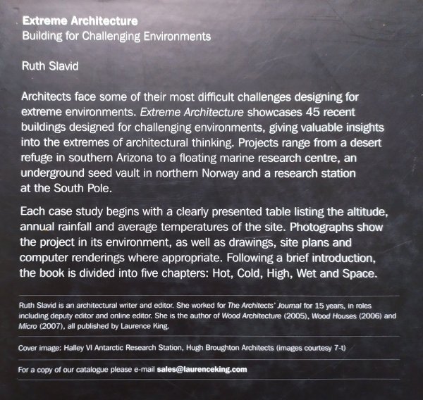 Ruth Slavid Extreme Architecture. Building for Challenging Environments
