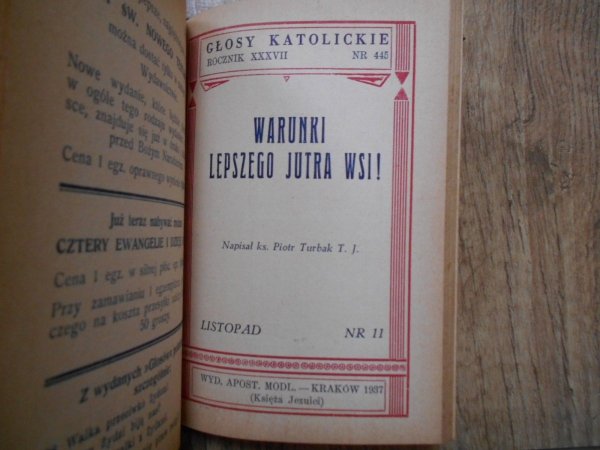 Głosy Katolickie rocznik 1937 • Antysemityzm
