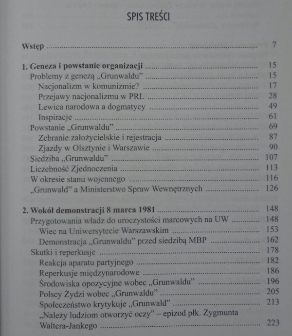 Przemysław Gasztold-Seń • Koncesjonowany nacjonalizm. Zjednoczenie Patriotyczne Grunwald 1980-1990 [dedykacja autorska]