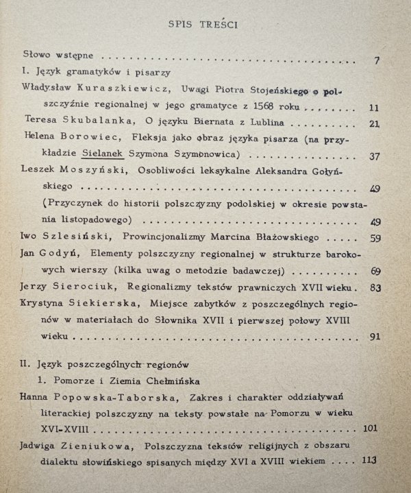 Polszczyzna regionalna w okresie renesansu i baroku