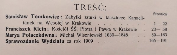 Rocznik Krakowski tom XII 1909