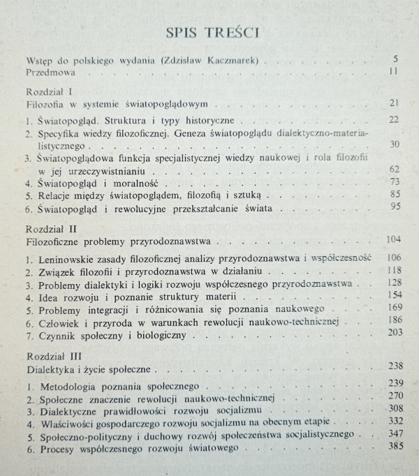 Piotr Nikołajewicz Fiedosiejew Filozofia a poznanie naukowe