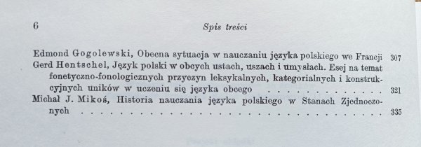 Język polski w świecie [dedykacja Władysława Miodunki]