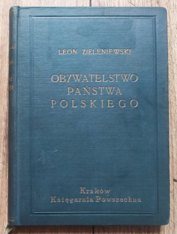 Leon Zieleniewski Obywatelstwo państwa polskiego