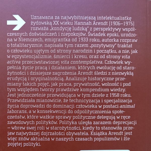 Hannah Arendt Kondycja ludzka