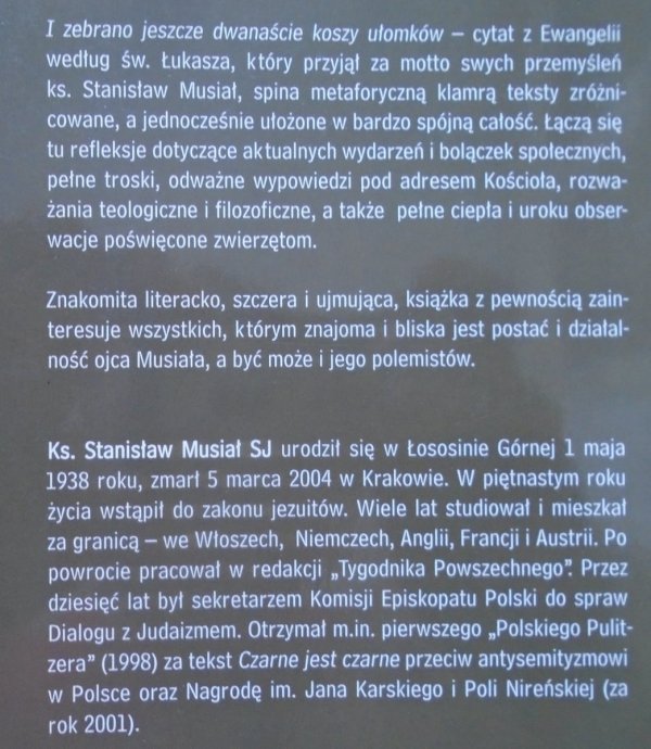 ks. Stanisław Musiał • Dwanaście koszy ułomków