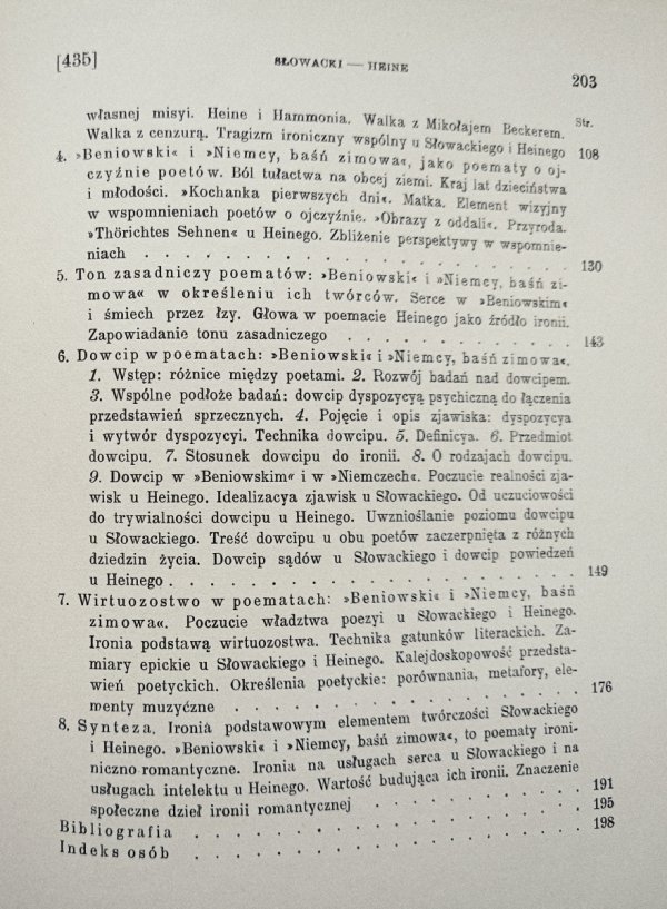 Stefan Kawyn Słowacki - Heine (Beniowski - Niemcy, Baśń zimowa) paralela