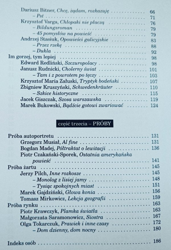 Dariusz Nowacki Zawód: czytelnik. Notatki o prozie polskiej lat 90