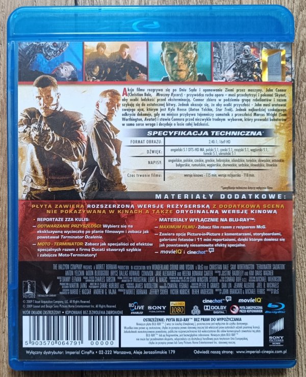 Terminator: Ocalenie Blu-ray