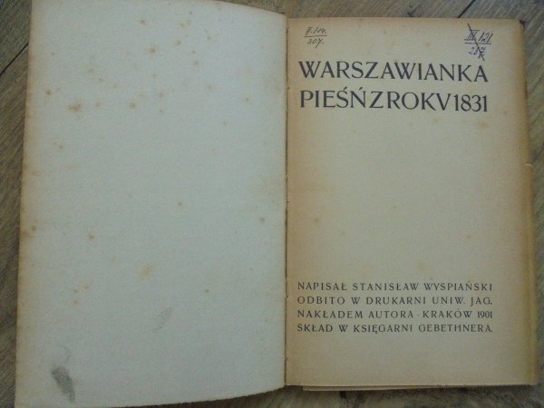 Stanisław Wyspiański • Warszawianka [1901, wydanie 1.]
