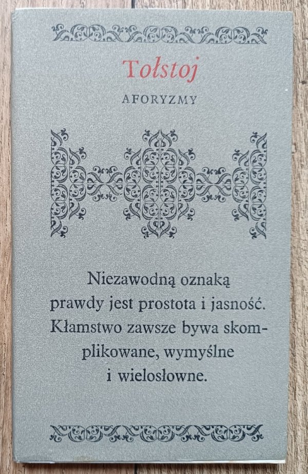 Lew Tołstoj Aforyzmy