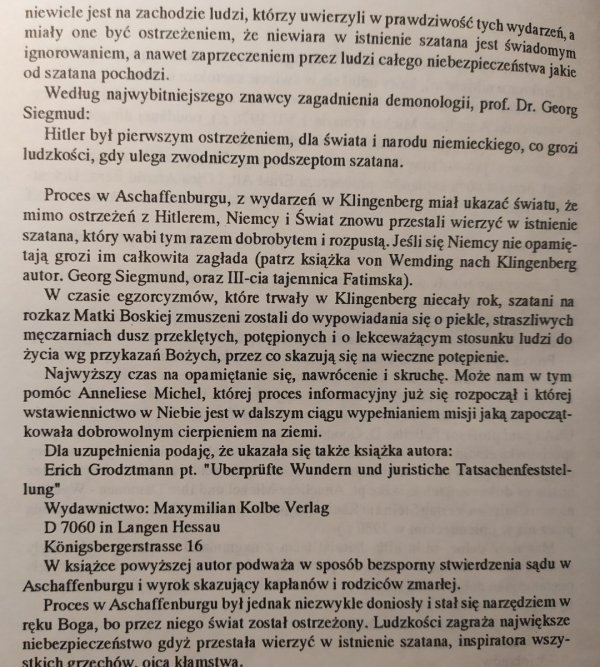 Kaspar Bullinger • Życie i śmierć Anneliese Michel i wypowiedzi demonów w czasie egzorcyzmów w Klingenberg