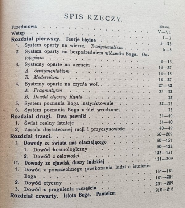 X. Dr. M. Sieniatycki Problem istnienia Boga / 1923