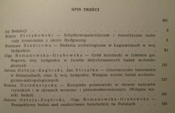 Komunikaty archeologiczne • Badania wykopaliskowe na terenie województwa bydgoskiego w latach 1973-1978