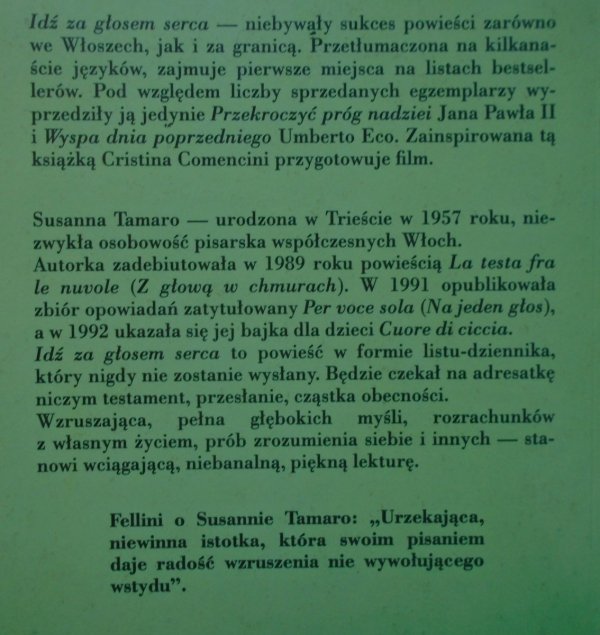 Susanna Tamaro • Idź za głosem serca