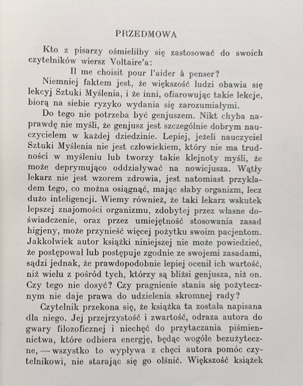 Ernest Dimnet Sztuka myślenia / Biblioteka Wiedzy 22