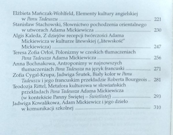 Zofia Kurzowa • Mickiewicz i Kresy