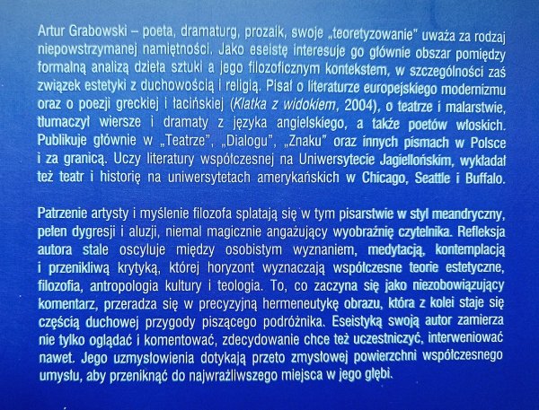 Artur Grabowski Uzmysłowienia. Dramaty, sceny, obrazy