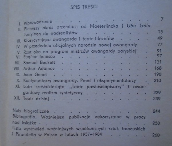 Alojzy Pałłasz • Od Jarry'ego do Becketta i Arrabala