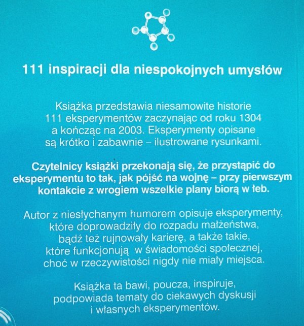 Reto Schneider 111 najbardziej szalonych eksperymentów