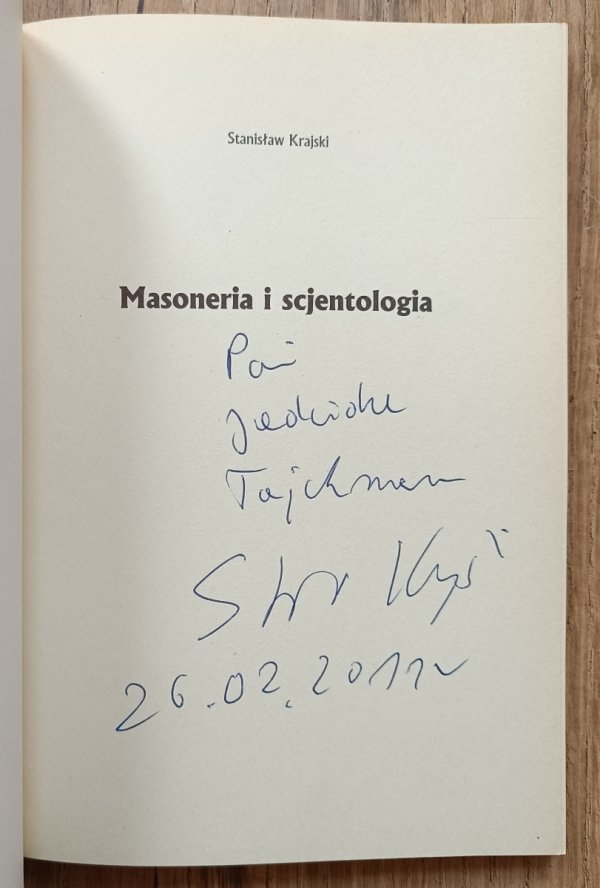 Stanisław Krajski Masoneria i scjentologia